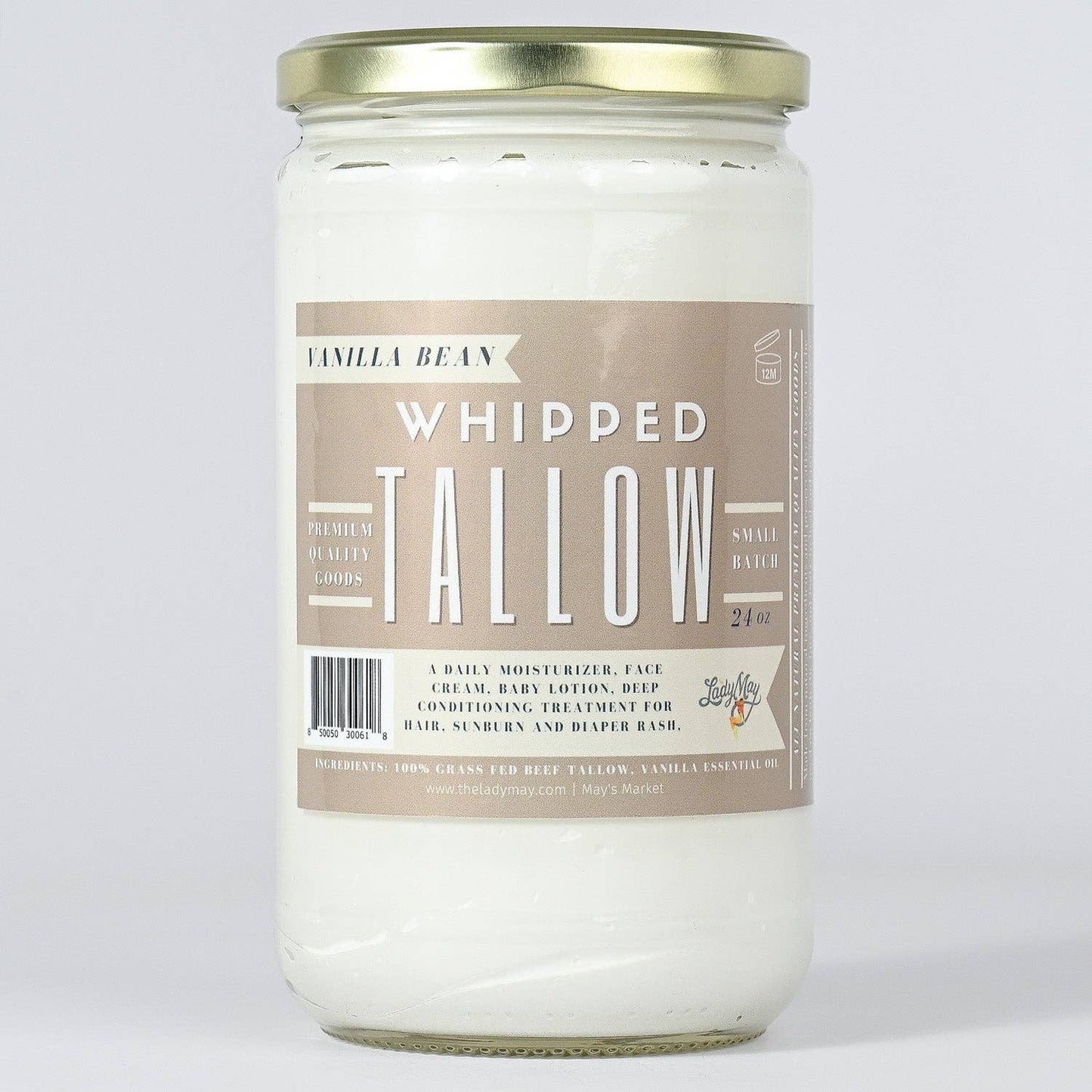 LADY MAY - Whipped Tallow | All Natural Moisturizer Choose Scent Size 2oz-85oz