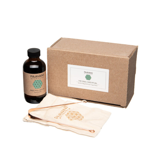 Paavani Ayurveda - Mint Oral Care Ritual | Ayurvedic Oil Pulling & Tongue Cleaning