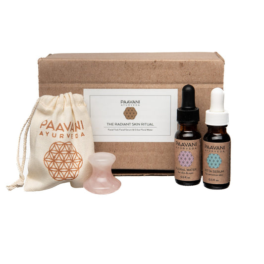 Paavani Ayurveda - Radiant Skin Ritual | Ayurvedic Rose Quartz Facial Massage Kit