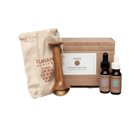 Paavani Ayurveda - Radiant Skin Ritual | Ayurvedic Kansa Wand Facial Massage Kit