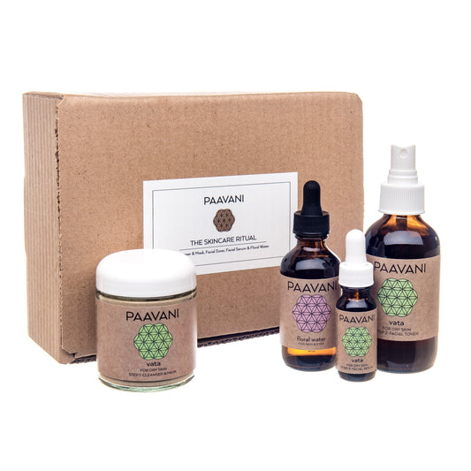 Paavani Ayurveda - Vata Skincare Ritual | Ayurvedic Set for Dry & Delicate Skin