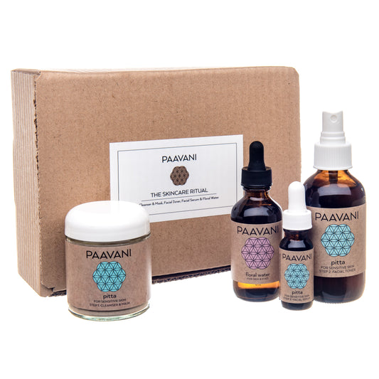 Paavani Ayurveda - Pitta Skincare Ritual | Ayurvedic Set for Sensitive & Reactive Skin
