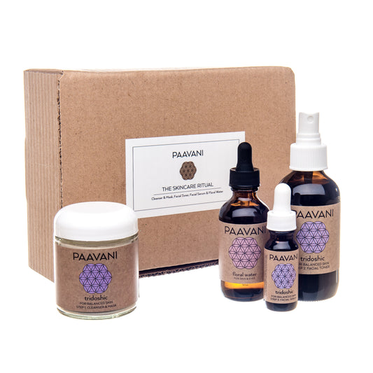 Paavani Ayurveda - Tridoshic Skincare Ritual | Ayurvedic Set for Balanced & Combination Skin