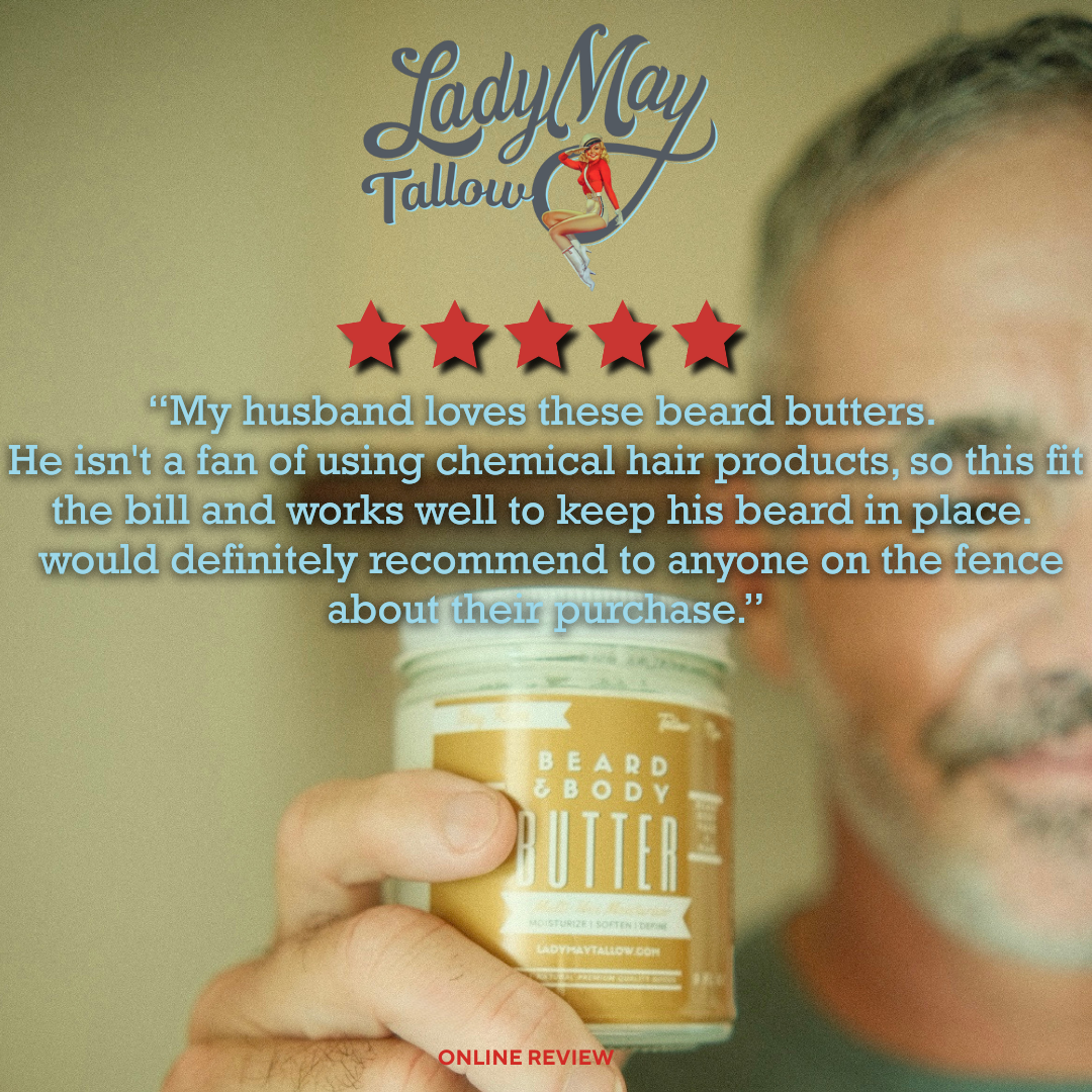 LADY MAY - Bay Rum | Tallow Beard + Body Butter for Men