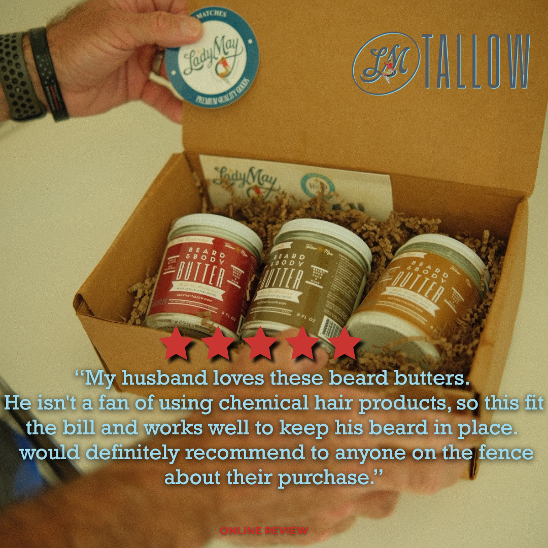 LADY MAY - Old Time Barbershop | Tallow Beard + Body Butter for Men