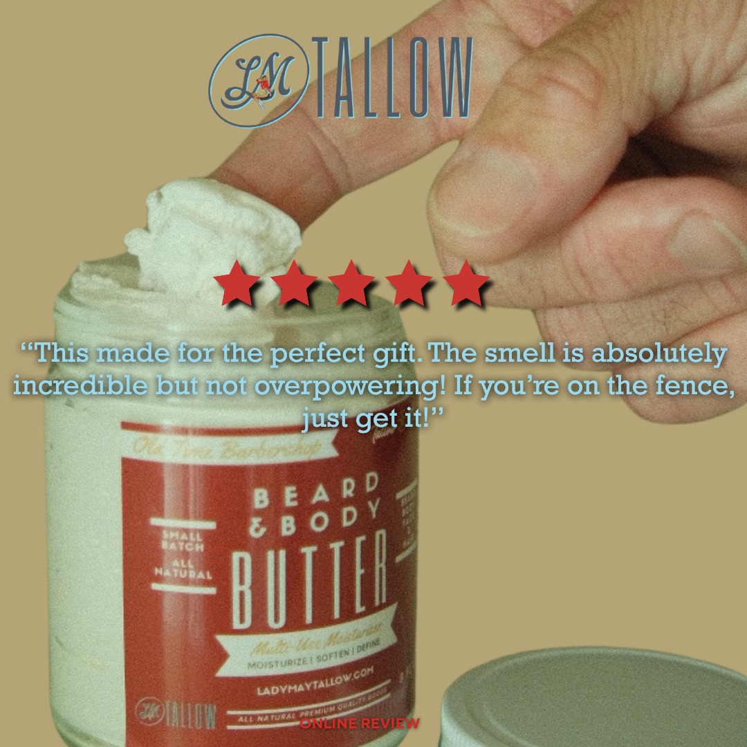LADY MAY - Old Time Barbershop | Tallow Beard + Body Butter for Men