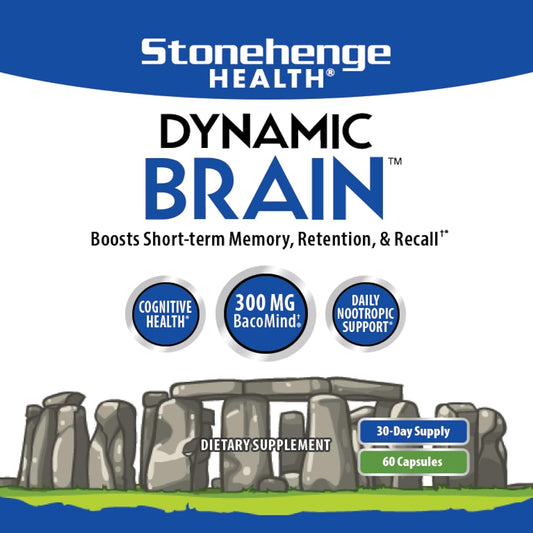Stonehenge Health Dynamic Brain – Advanced Nootropic Supplement for Memory, Focus & Clarity( Pack of 2)
