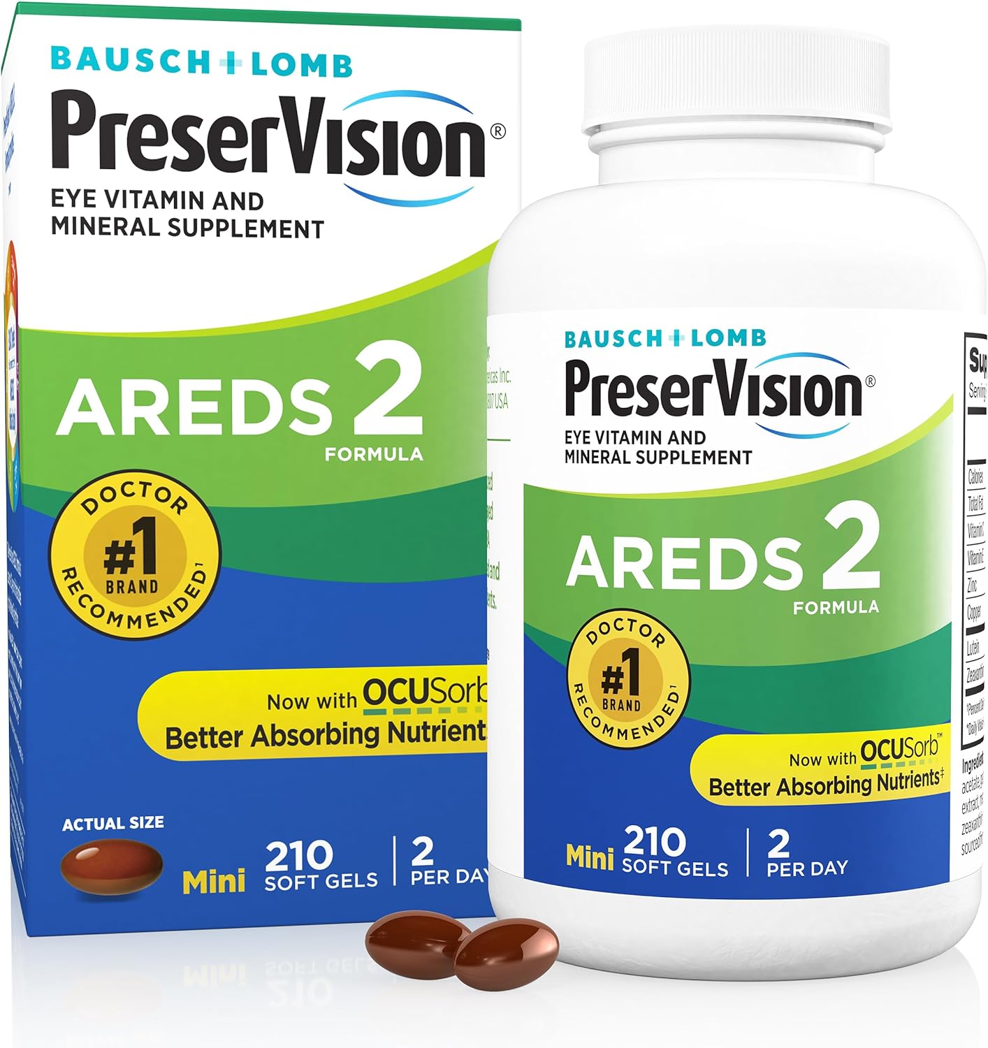 PreserVision AREDS 2 Eye Vitamin & 210 Softgels - Clearance Sale