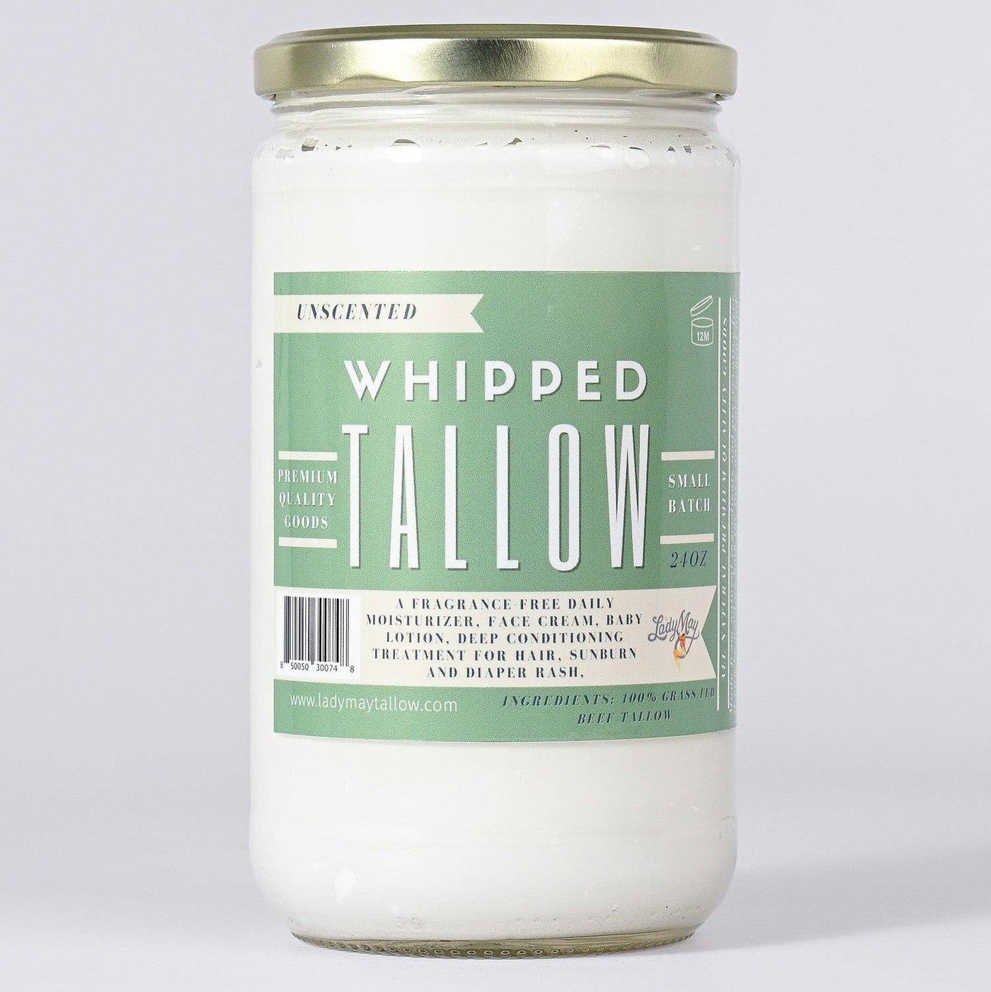 LADY MAY - Whipped Tallow | All Natural Moisturizer Choose Scent Size 2oz-85oz
