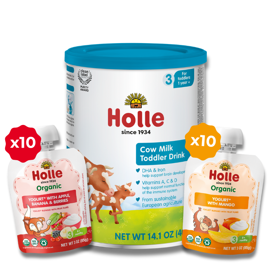 Strong Bones Bundle: Cow Milk, Mango Yogurt, Apple, Banana, Berries Yogurt