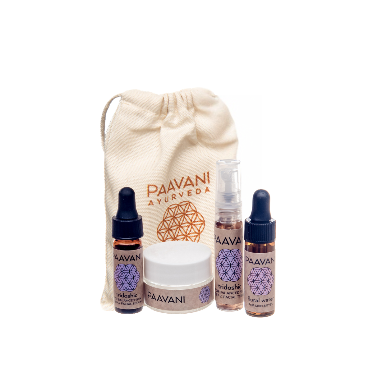 Paavani Ayurveda - Tridoshic Skincare Ritual | Ayurvedic Set for Balanced & Combination Skin