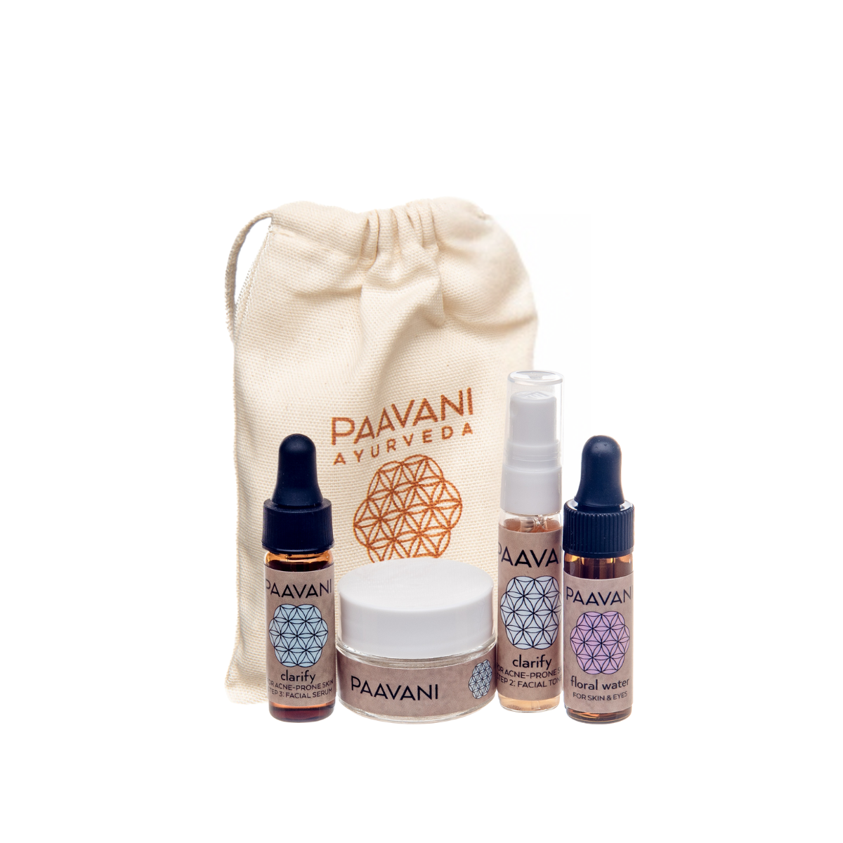 Paavani Ayurveda - Clarify Skincare Ritual | Ayurvedic Set for Blemish-Prone & Oily Skin