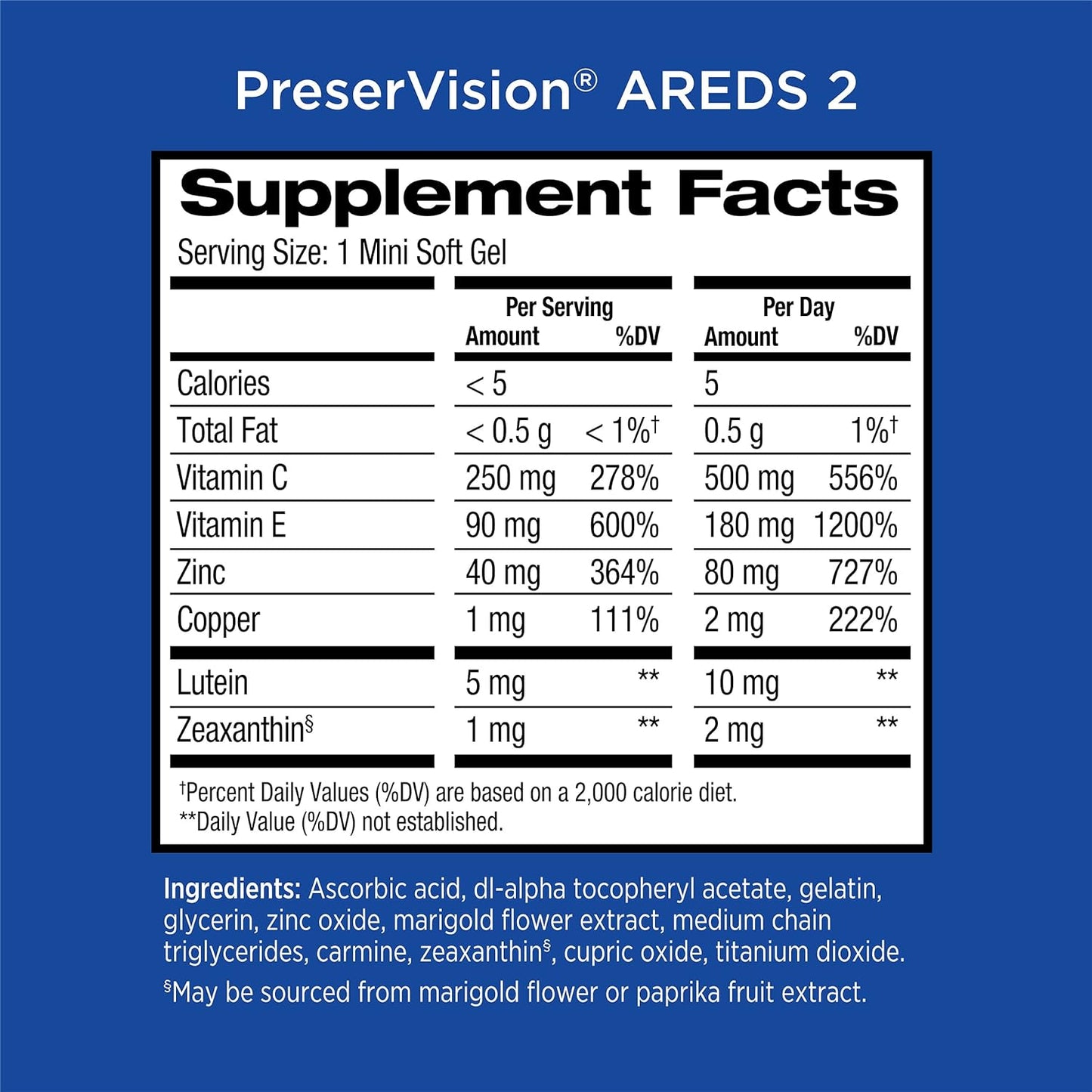 PreserVision AREDS 2 Eye Vitamin & 210 Softgels - Clearance Sale
