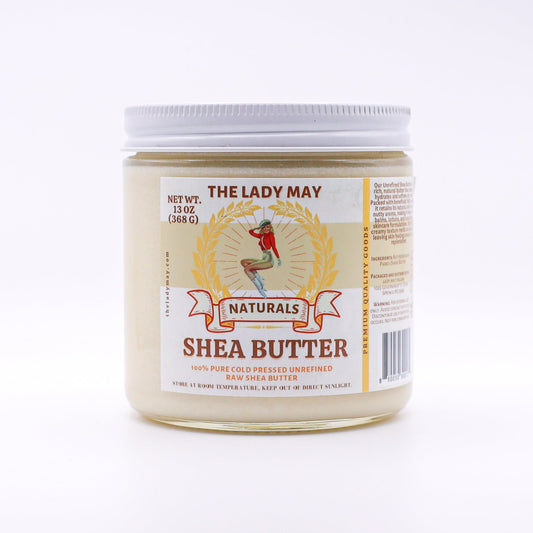 LADY MAY - 100% Pure Unrefined Shea Butter – Cold-Pressed, Raw & Moisturizing