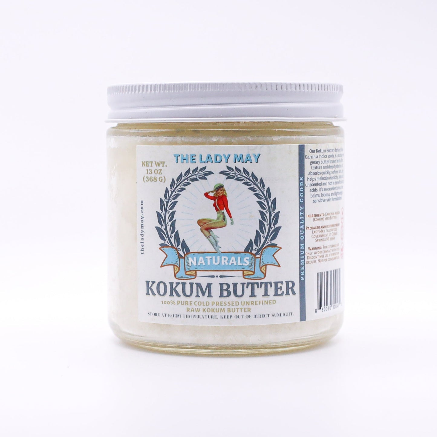 LADY MAY - 100% Pure Unrefined Kokum Butter – Cold-Pressed, Moisturizing & Skin-Nourishing
