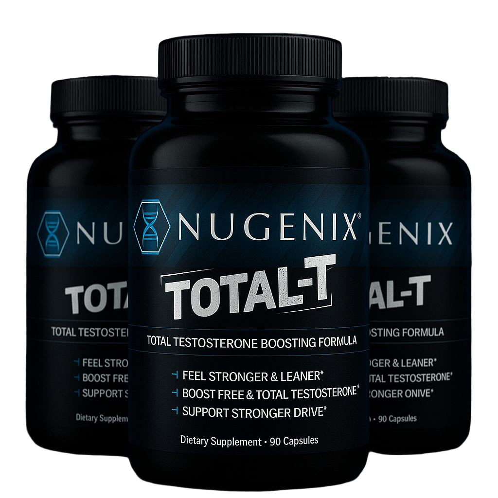 Nugenix Total-T - Free & Total Testosterone Booster - 90 Count (Three Pack) - Boosts Lean Muscle Mass &amp; Male Vitality