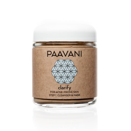 Paavani Ayurveda - Clarify Cleanser & Mask  | Ayurvedic Cleansing Grains for Blemish-Prone Skin