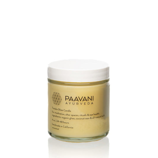 Trataka Ghee Candle | Ayurvedic Meditation Candle for Focus & Eye Health