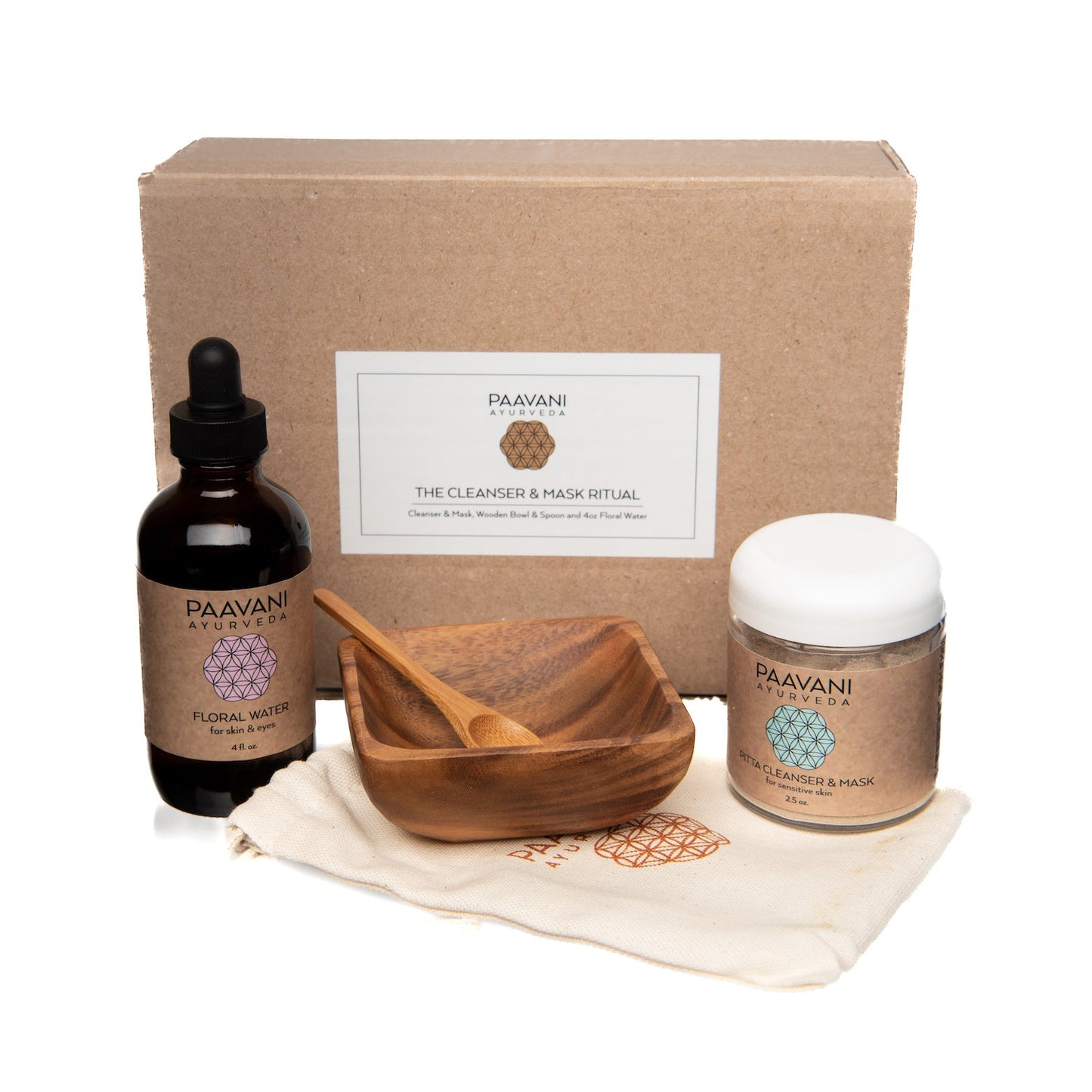 Paavani Ayurveda - Cleanser & Mask Ritual | Ayurvedic Facial Cleansing Kit