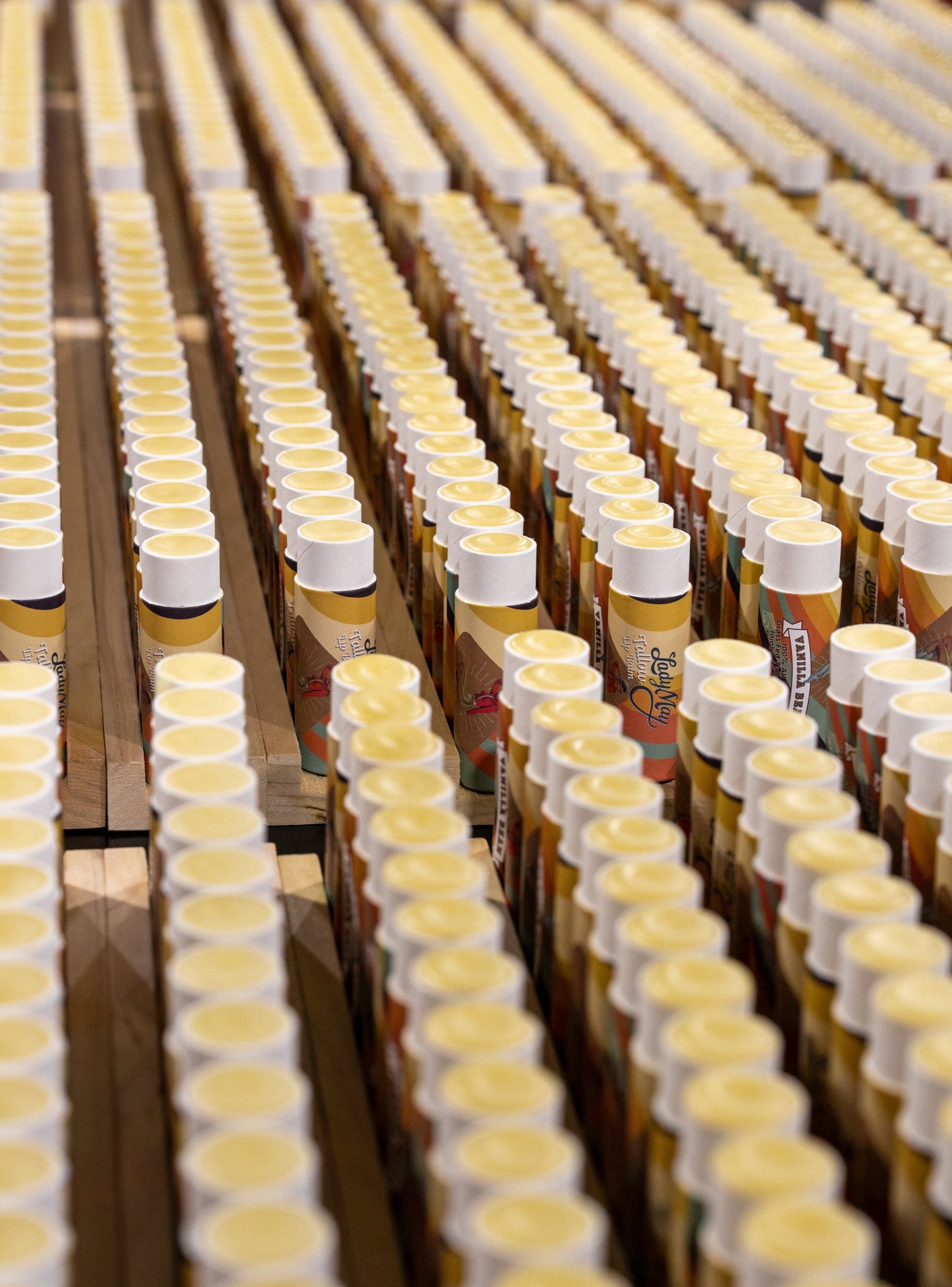 LADY MAY - Tallow Lip Balm Multipack - Citrus, Vanilla, Mint, Pina Colada