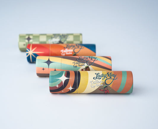 Tallow Lip Balm Multipack - Citrus, Vanilla, Mint, Pina Colada