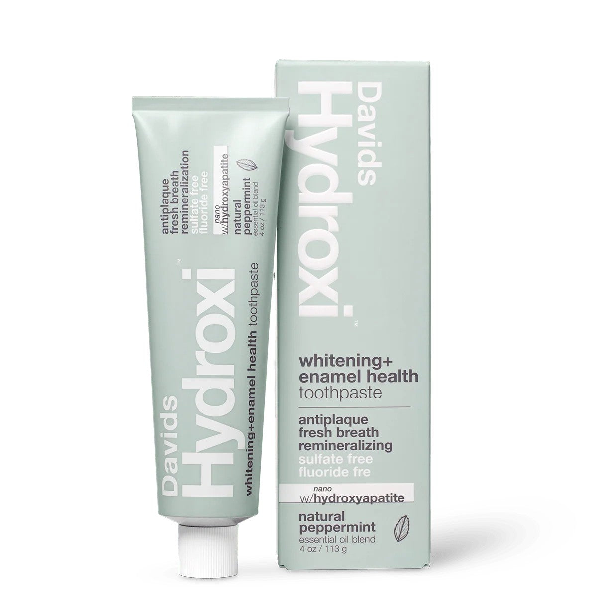 Davids Hydroxi™ whitening+enamel health nano hydroxyapatite premium toothpaste / peppermint