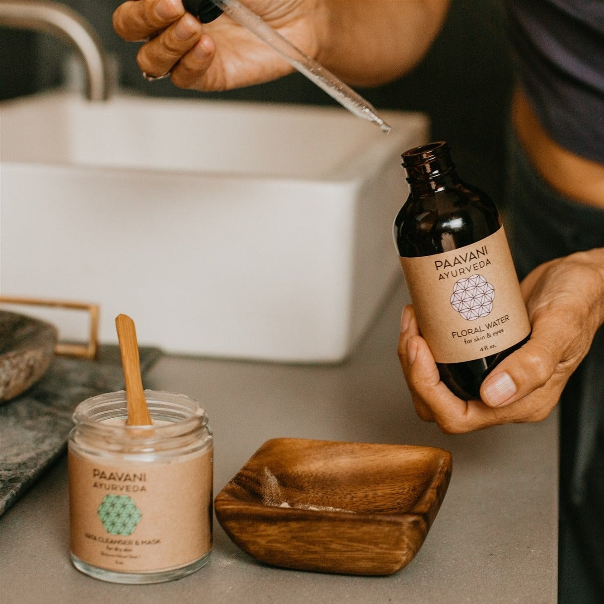 Paavani Ayurveda - Cleanser & Mask Ritual | Ayurvedic Facial Cleansing Kit