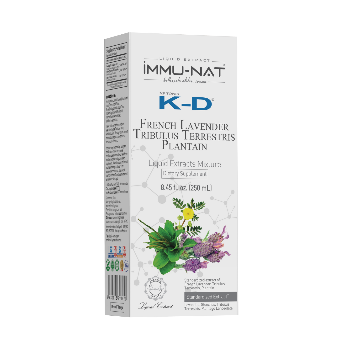 K-D FRENCH LAVENDER, TRIBULUS TERRESTRIS, AND PLANTAIN
