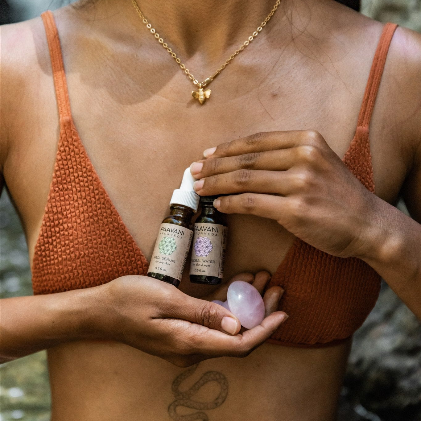 Paavani Ayurveda - Radiant Skin Ritual | Ayurvedic Rose Quartz Facial Massage Kit