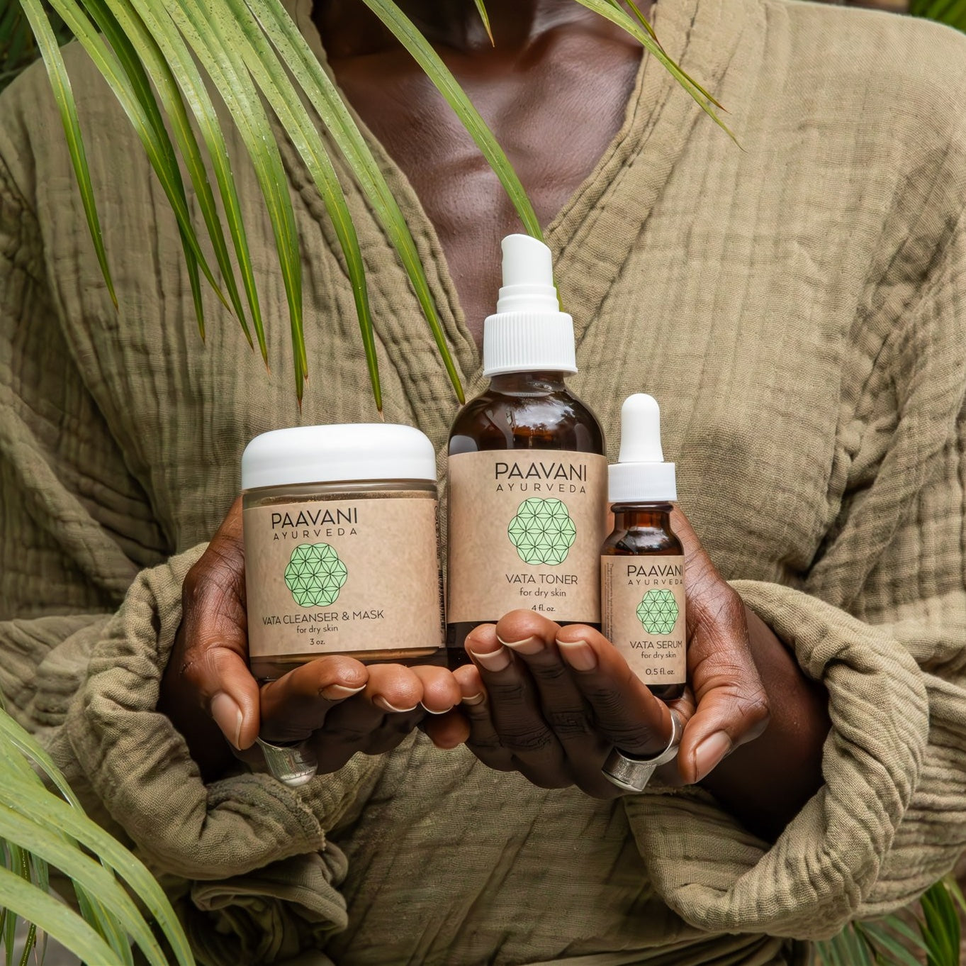 Paavani Ayurveda - Vata Skincare Ritual | Ayurvedic Set for Dry & Delicate Skin