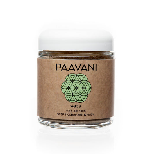 Paavani Ayurveda - Vata Cleanser & Mask | Ayurvedic Cleansing Grains for Dry, Delicate Skin