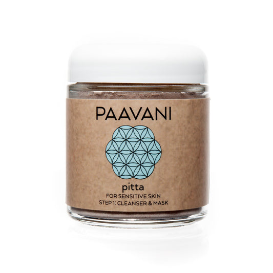 Paavani Ayurveda - Pitta Cleanser & Mask | Ayurvedic Cleansing Grains for Sensitive, Inflamed Skin