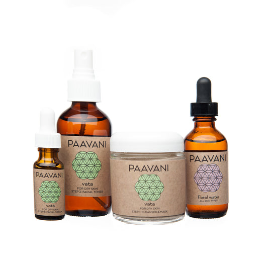 Paavani Ayurveda - Vata Skincare Ritual | Ayurvedic Set for Dry & Delicate Skin