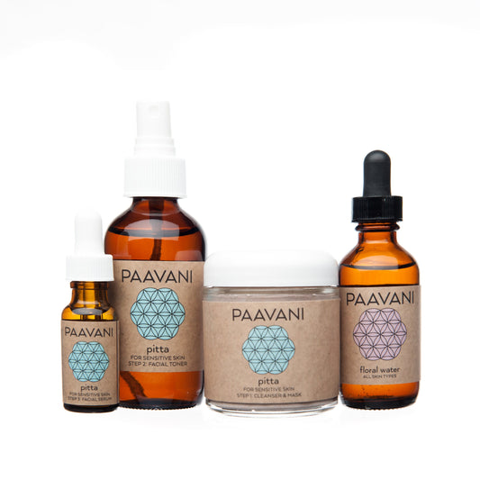 Paavani Ayurveda - Pitta Skincare Ritual | Ayurvedic Set for Sensitive & Reactive Skin