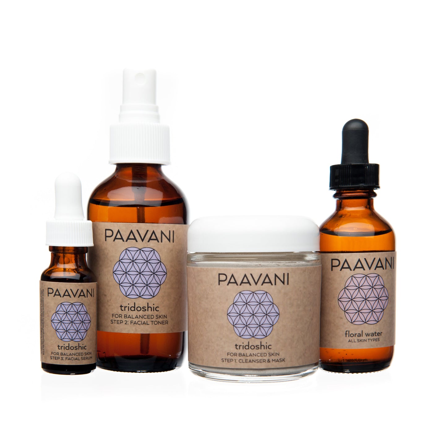 Paavani Ayurveda - Tridoshic Skincare Ritual | Ayurvedic Set for Balanced & Combination Skin