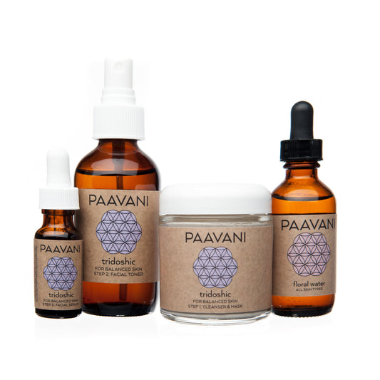 Paavani Ayurveda - Tridoshic Skincare Ritual | Ayurvedic Set for Balanced & Combination Skin