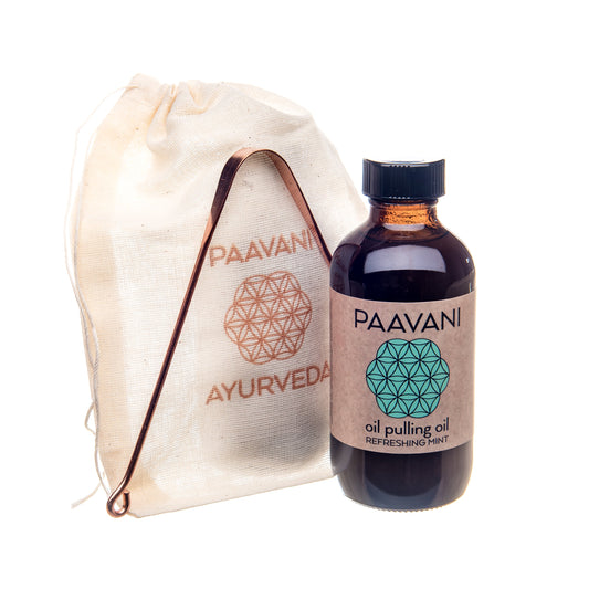 Paavani Ayurveda - Mint Oral Care Ritual | Ayurvedic Oil Pulling & Tongue Cleaning