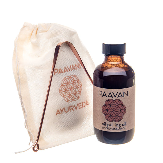 Paavani Ayurveda - Cinnamon Oral Care Ritual | Ayurvedic Oil Pulling & Tongue Cleaning