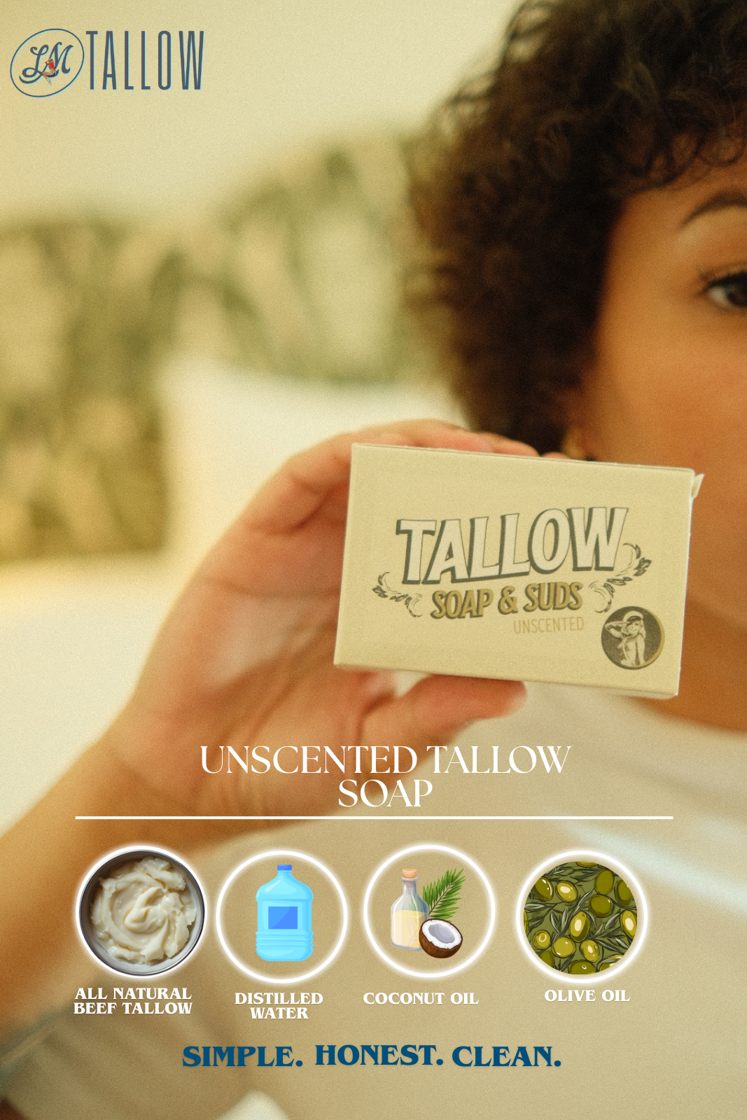 LADY MAY - All-Natural Tallow Soap – Lavender Mint & Unscented