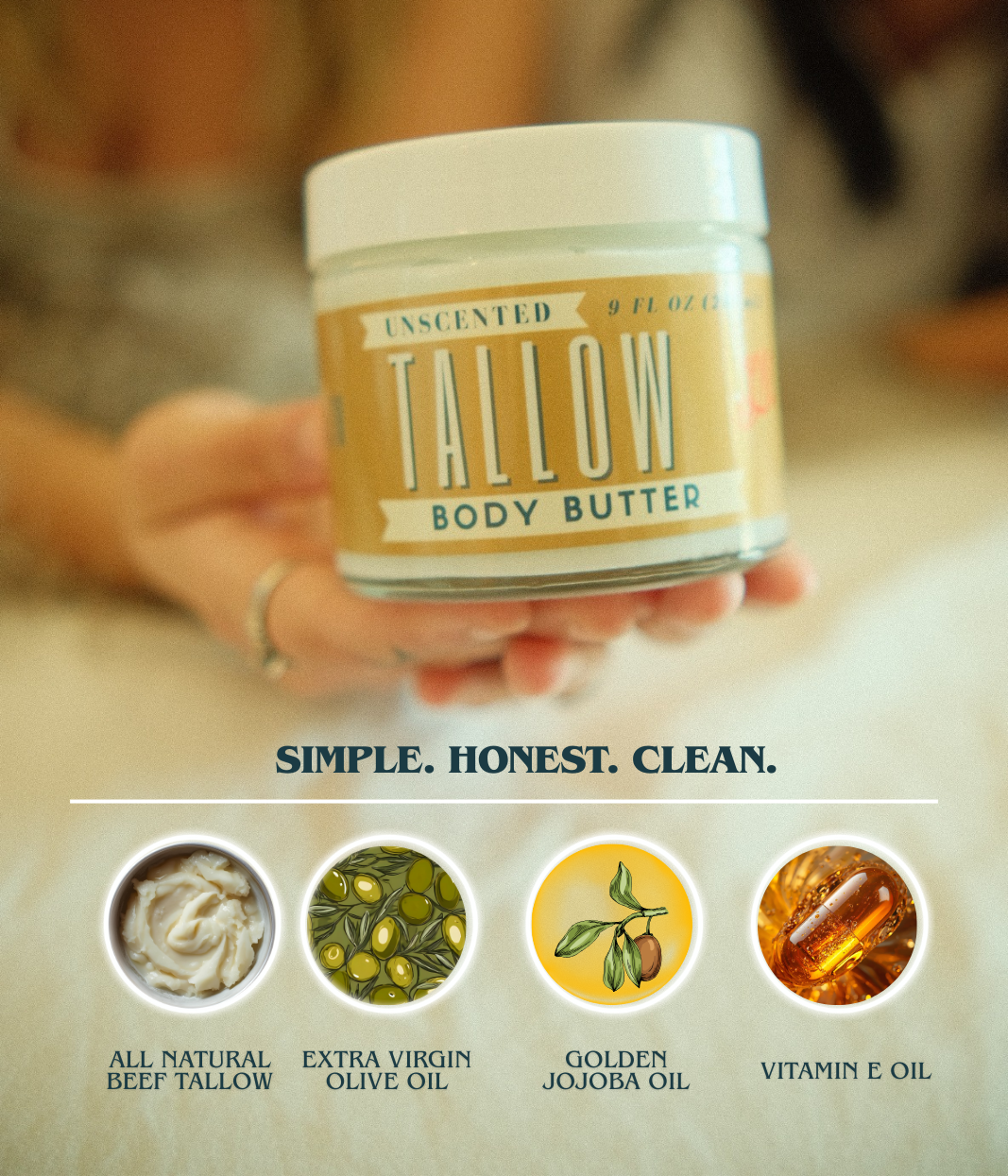 LADY MAY - Unscented Tallow Body Butter