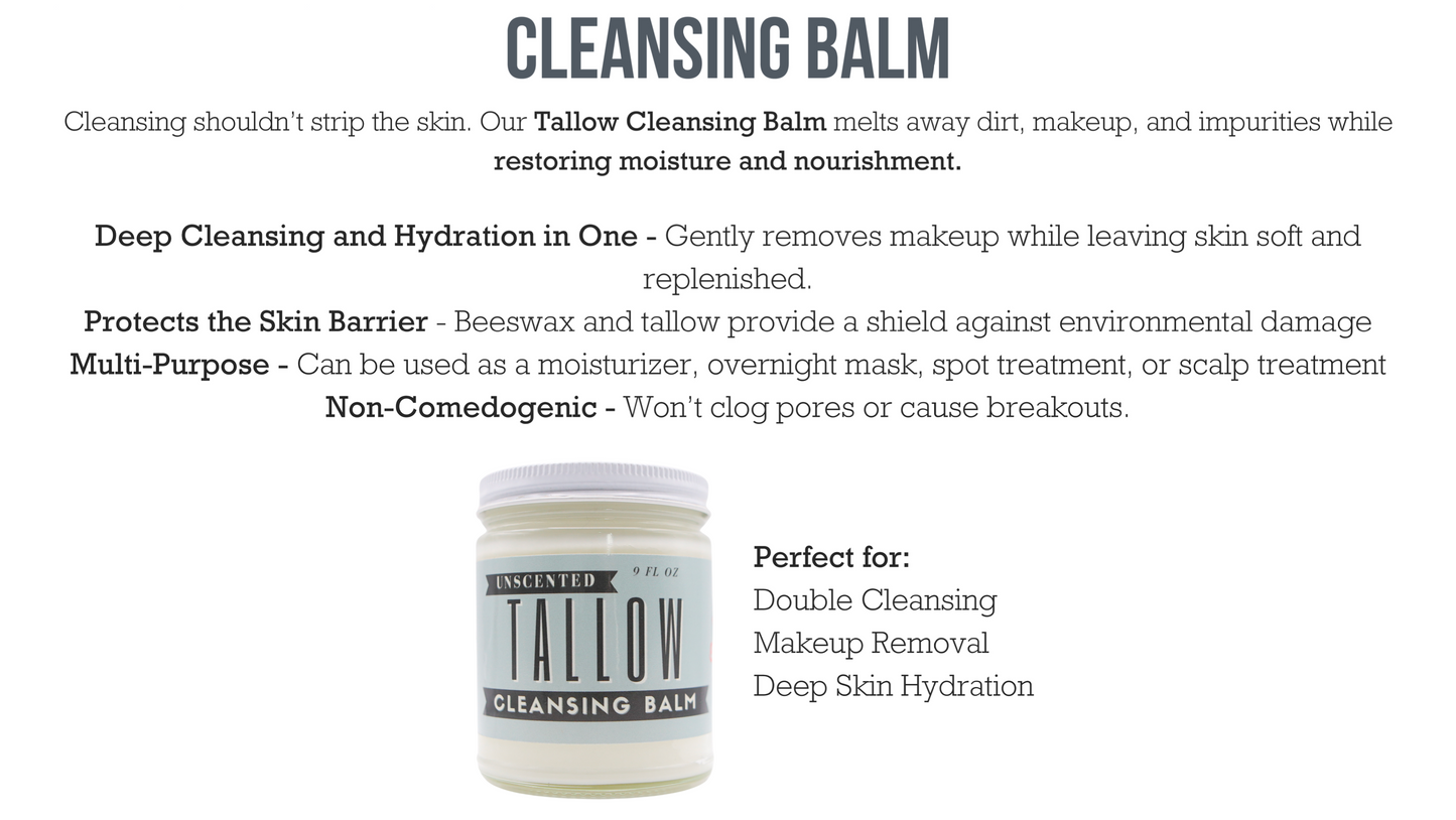 LADY MAY - Unscented Tallow Cleansing Balm
