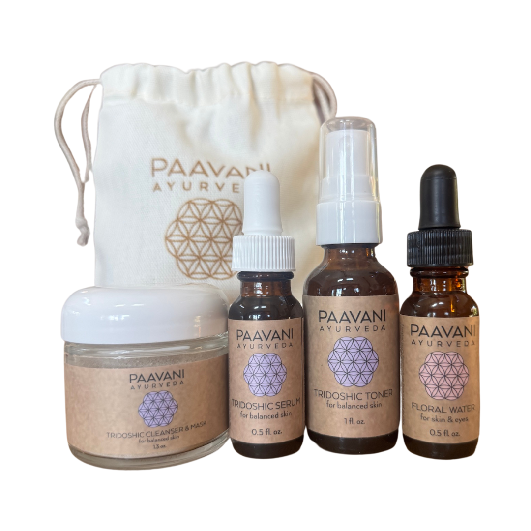 Paavani Ayurveda - Tridoshic Skincare Ritual | Ayurvedic Set for Balanced & Combination Skin