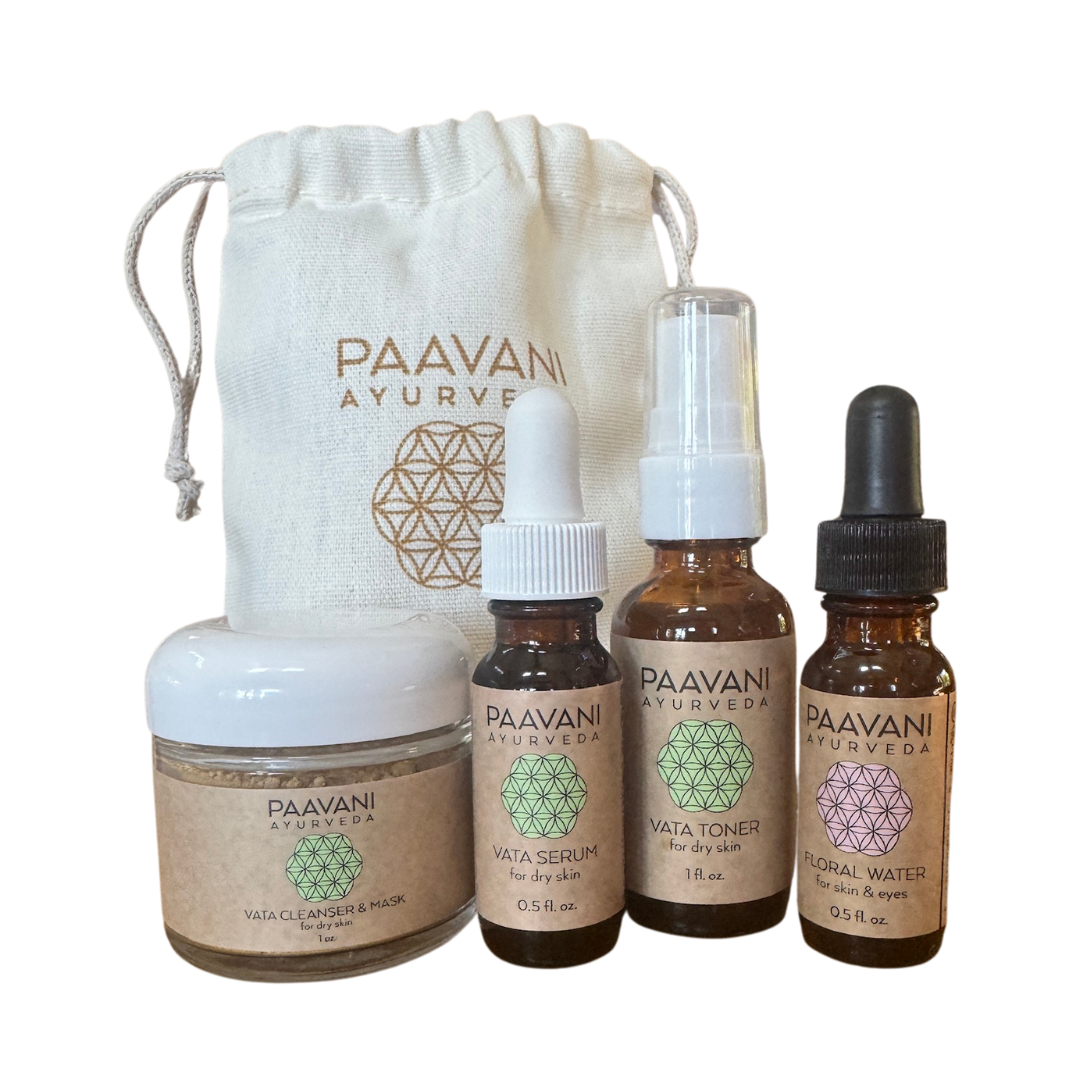 Paavani Ayurveda - Vata Skincare Ritual | Ayurvedic Set for Dry & Delicate Skin