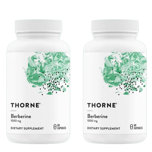 THORNE Berberine – Dual Action Formula (Pack of 2) – 120 Capsules Total