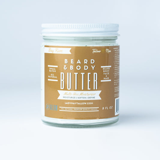 LADY MAY - Bay Rum | Tallow Beard + Body Butter for Men