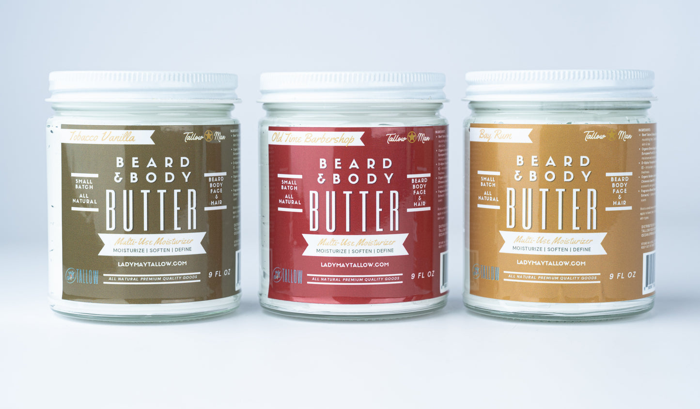 Old Time Barbershop | Tallow Beard + Body Butter for Men