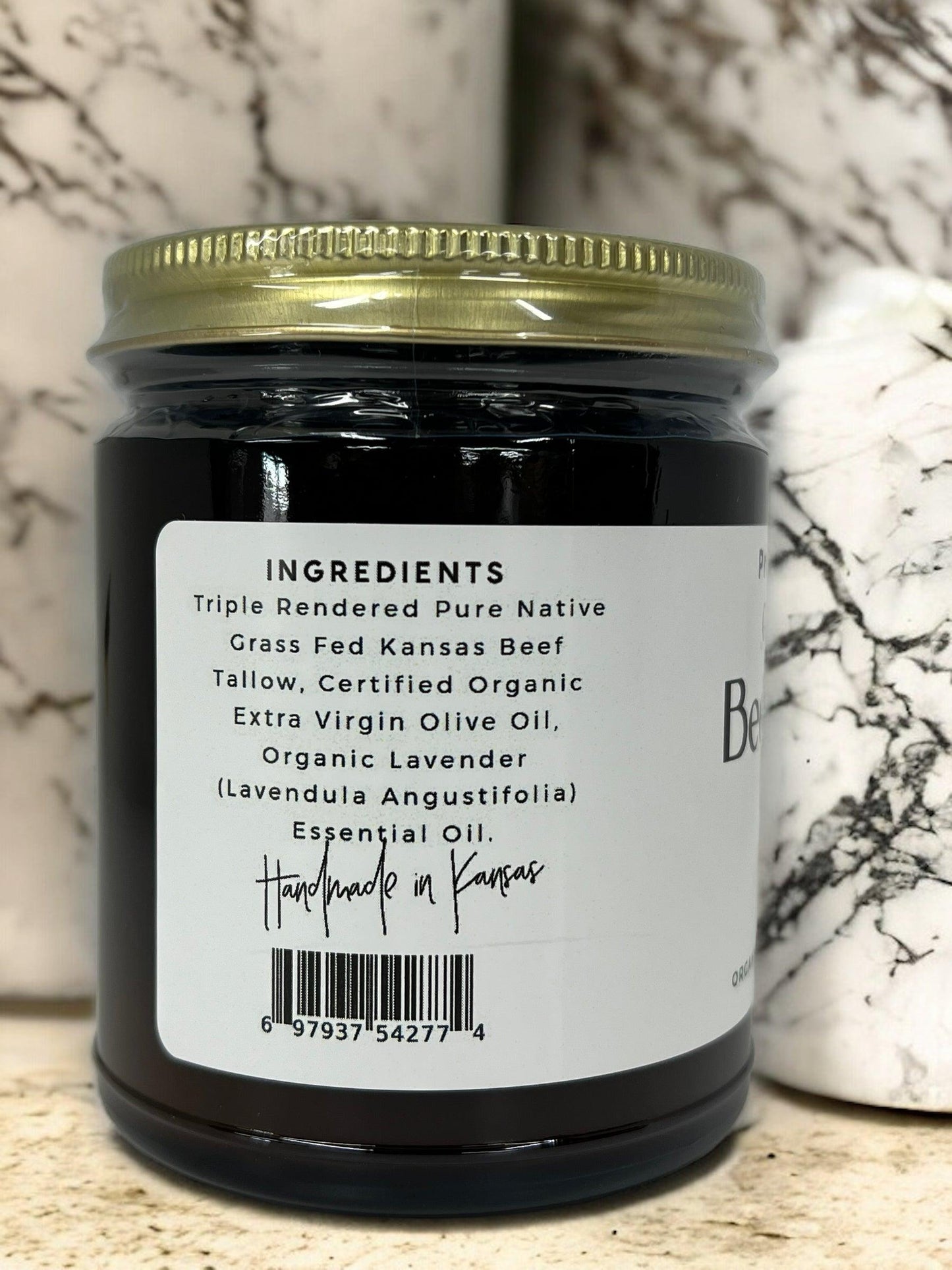 PRAIRIE FIRE - Beef Tallow Balm - 4 oz - Made in USA - Organic Grass Fed and Finished Tallow - Moisturizing Skin Care