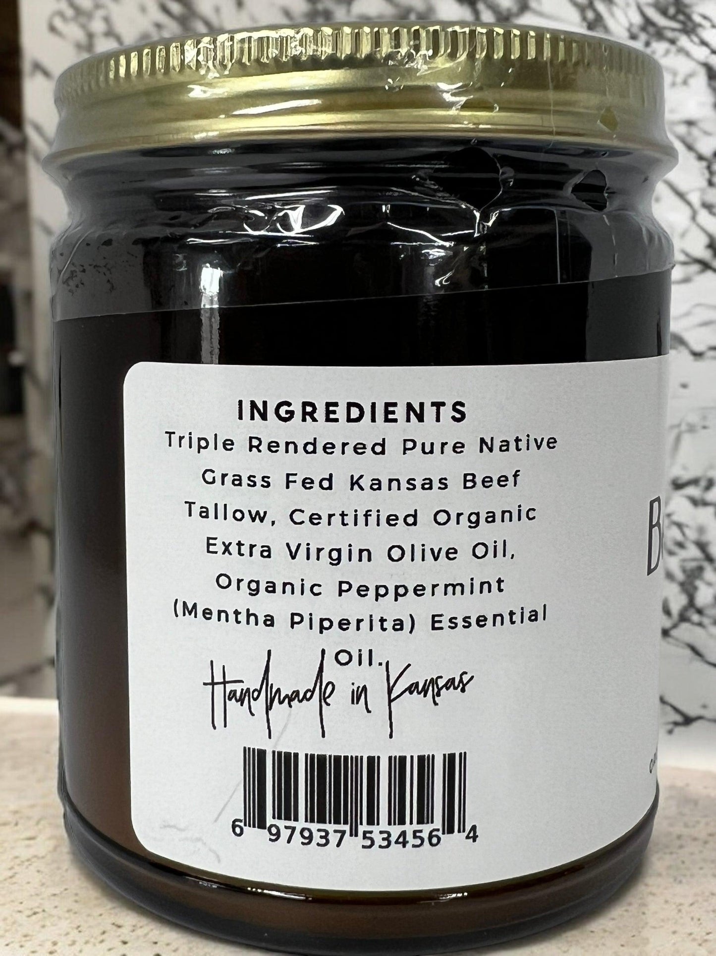 PRAIRIE FIRE - Beef Tallow Balm - 4 oz - Made in USA - Organic Grass Fed and Finished Tallow - Moisturizing Skin Care