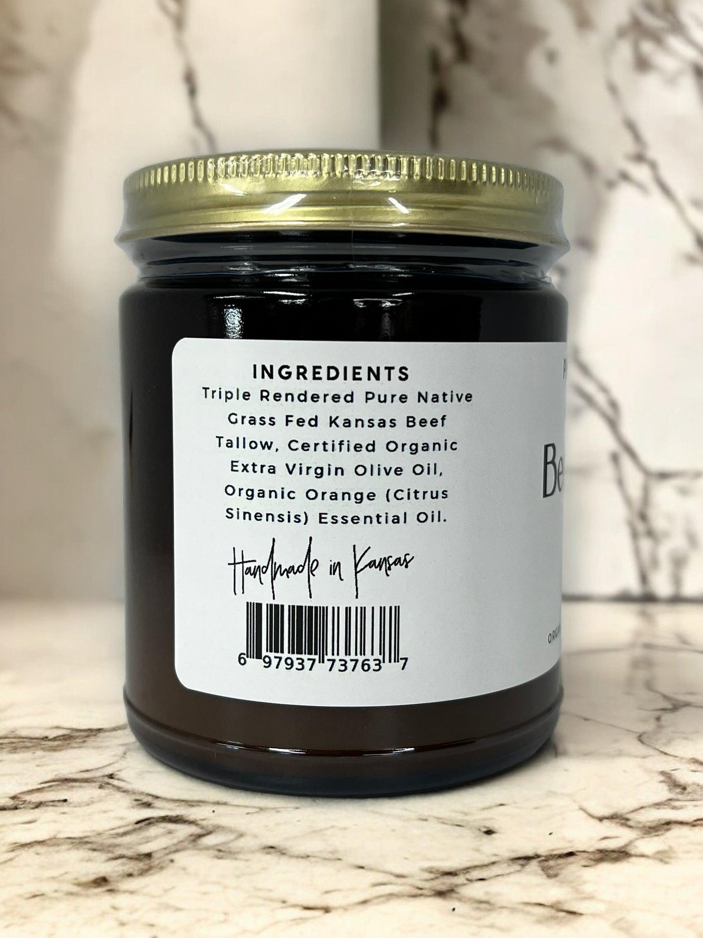 PRAIRIE FIRE - Beef Tallow Balm - 4 oz - Made in USA - Organic Grass Fed and Finished Tallow - Moisturizing Skin Care