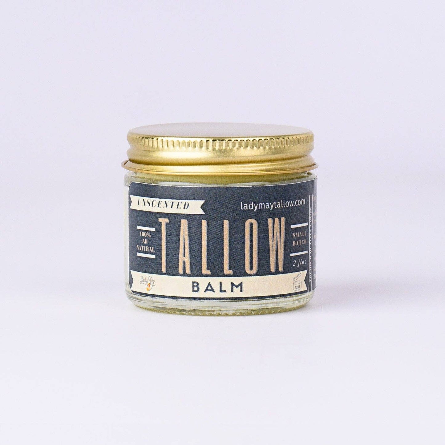 Lady May Unscented Tallow Balm – All-Natural Moisture & Skin Repair